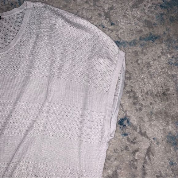 Rag&bone white Knit Mesh Drop Top - Picture 3 of 4
